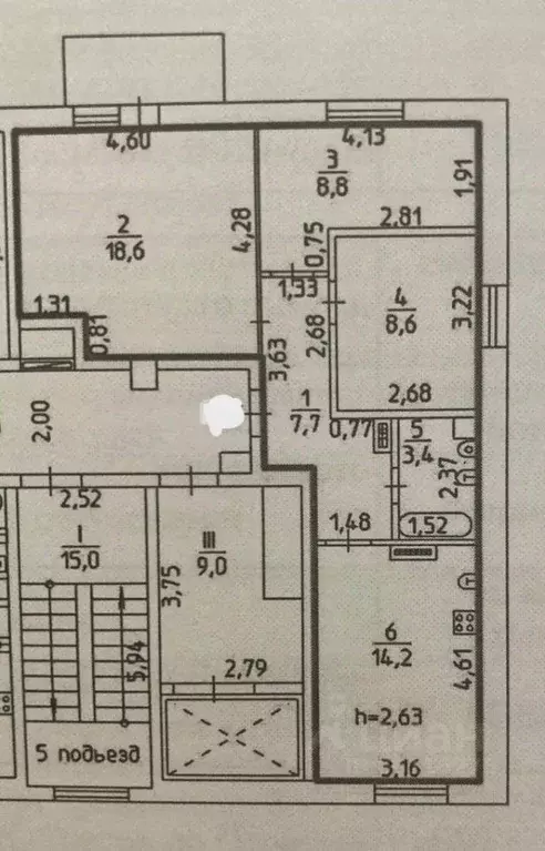 3-к кв. Пермский край, Кунгур ул. Свердлова, 31 (61.3 м) - Фото 2