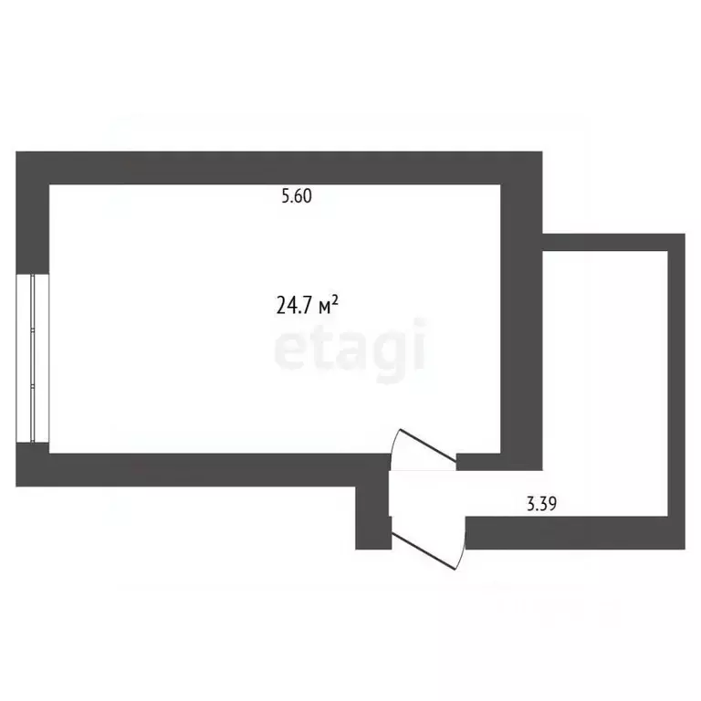 Комната Тюменская область, Тюмень ул. Республики, 214 (24.7 м) - Фото 2
