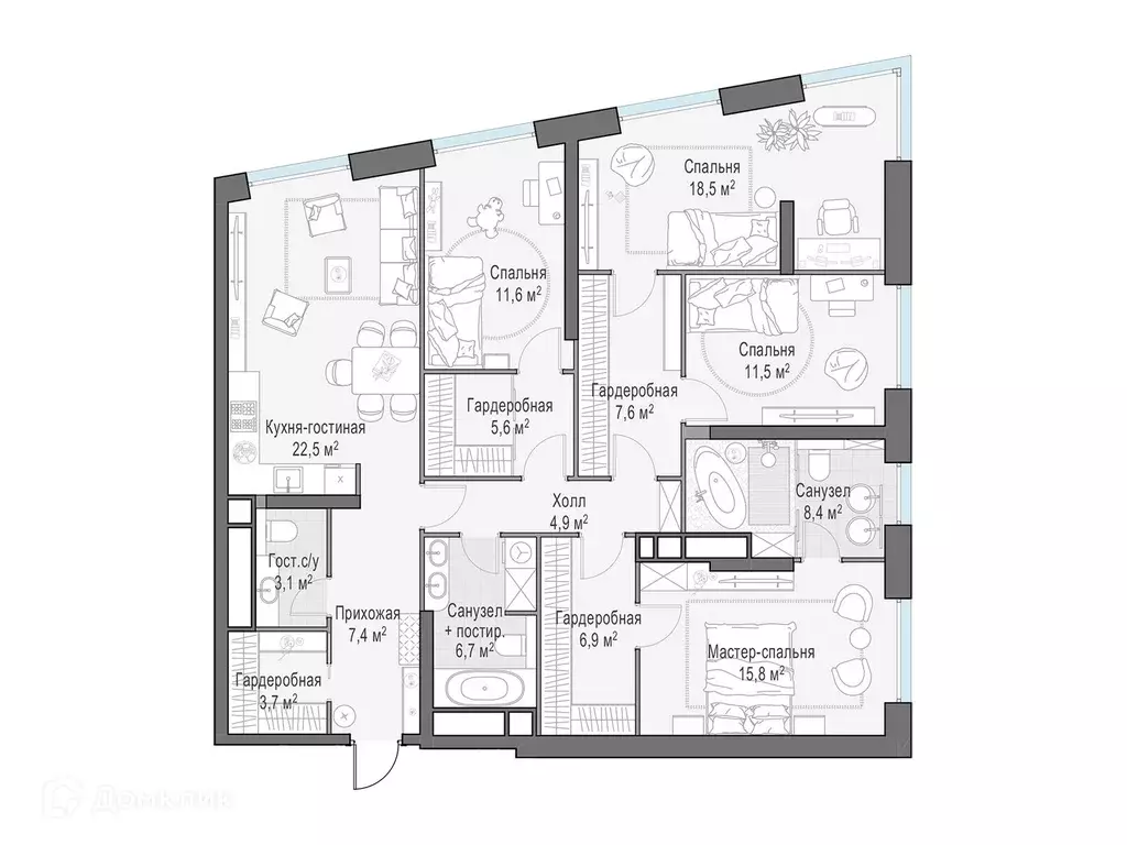 Продаётся 4-к квартира, 134 м - Фото 0