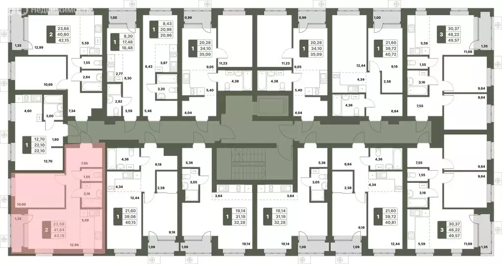 2-комнатная квартира: Уфимский район, село Миловка (43.19 м) - Фото 1