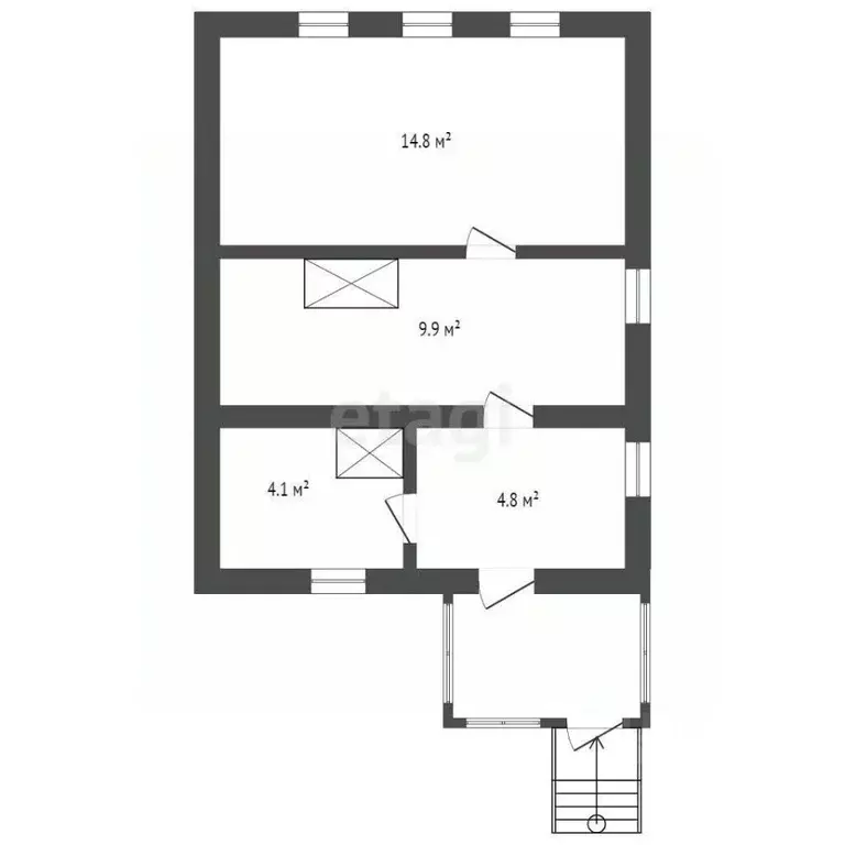 3-к кв. Воронежская область, Борисоглебск Устиновская ул., 43 (45.0 м) - Фото 1