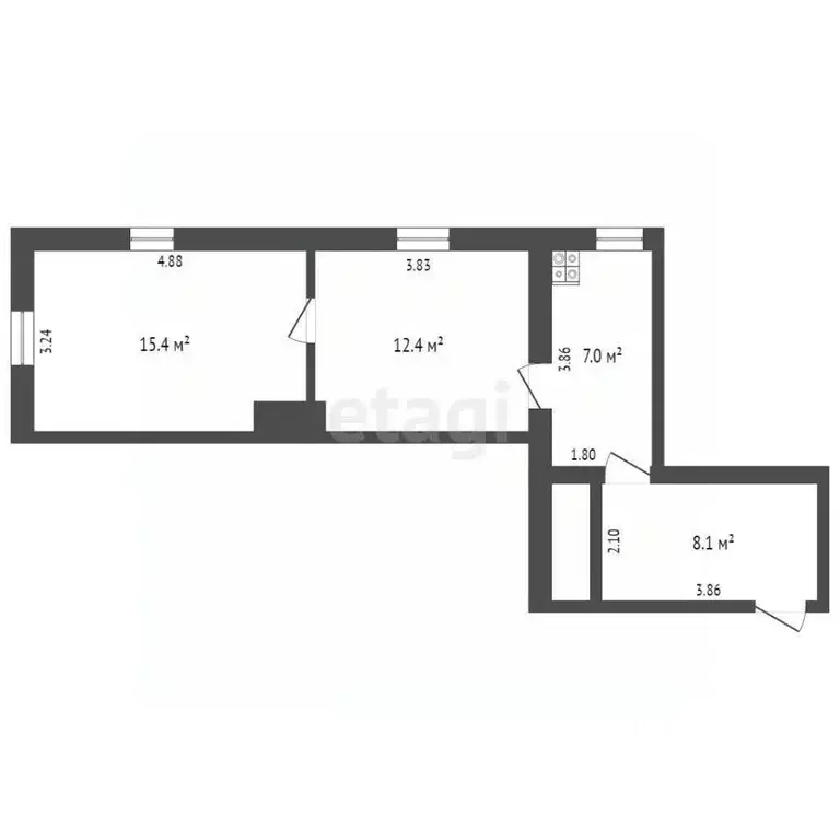 2-к кв. Краснодарский край, Краснодар Центральный мкр, ул. Коммунаров, ... - Фото 1