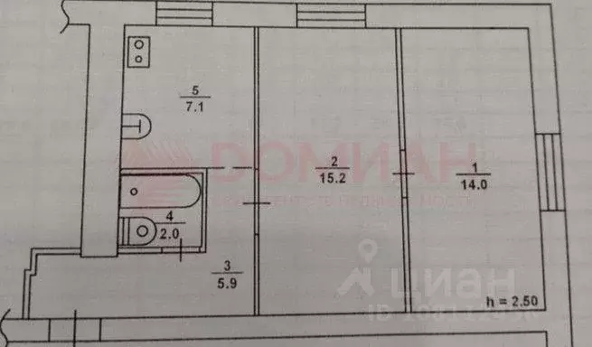 2-к кв. Ростовская область, Волгодонск Советская ул., 9 (44.0 м) - Фото 2