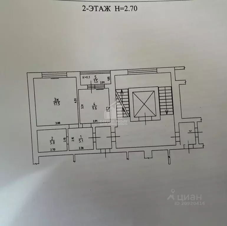 1-к кв. Калининградская область, Калининград ул. Сержанта Мишина, 22Б ... - Фото 2