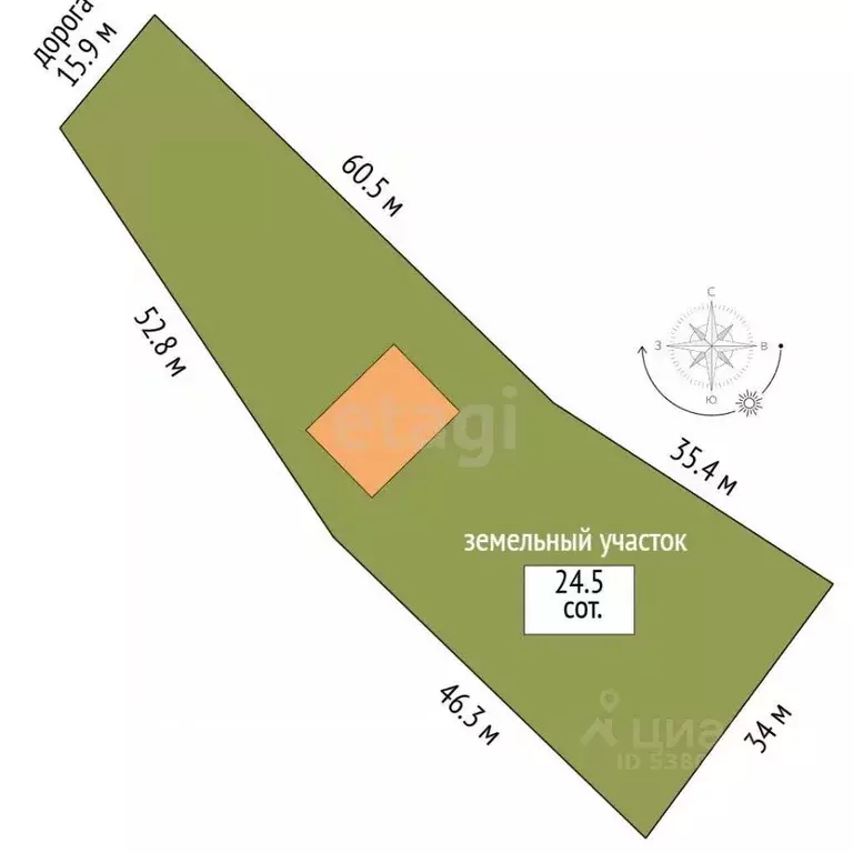 Дом в Ростовская область, Неклиновский район, с. Троицкое Кавказская ... - Фото 1