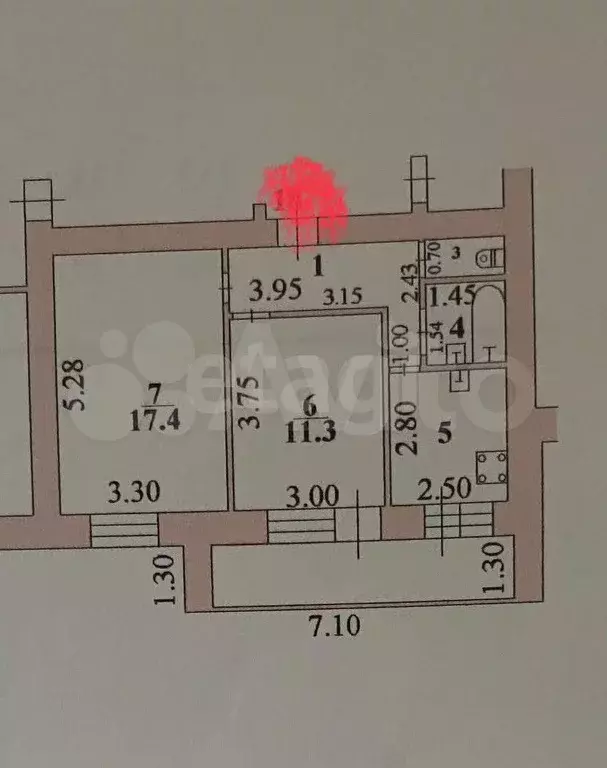 2-к. квартира, 54 м, 3/12 эт. - Фото 0