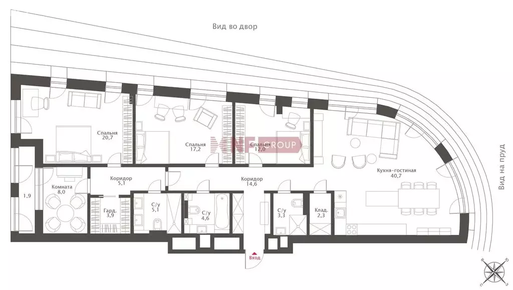 5-комнатная квартира: Москва, Усачёва улица, 13 (137.5 м) - Фото 2