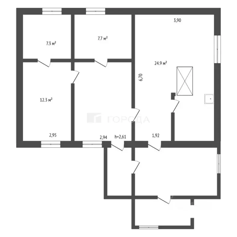 Дом в Алтайский край, Тальменский район, пос. Среднесибирский ... - Фото 2