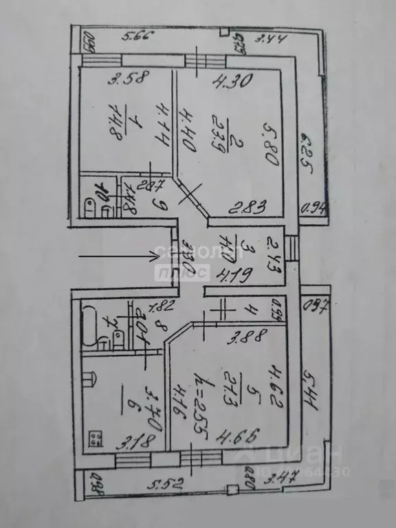 3-к кв. коми, сыктывкар ручейная ул, 39/1 (99.3 м) - Фото 1