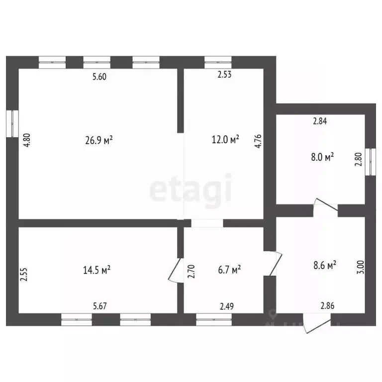 Дом в Башкортостан, Стерлитамакский район, Красноярский сельсовет, с. ... - Фото 1