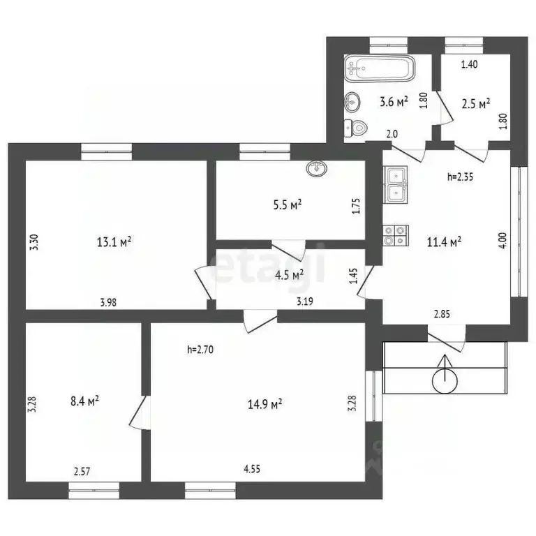 Дом в Краснодарский край, Тбилисский район, Геймановское с/пос, ... - Фото 2