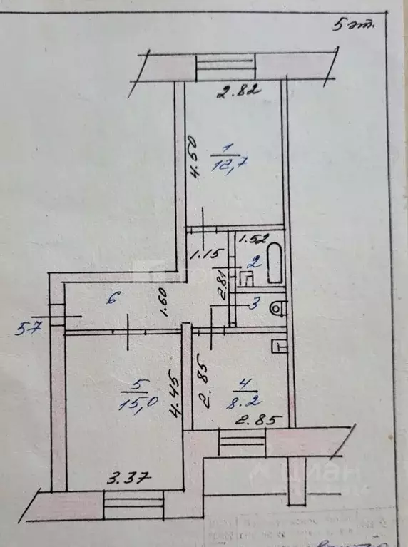 2-к кв. Алтайский край, Барнаул ул. Островского, 52 (48.0 м) - Фото 2