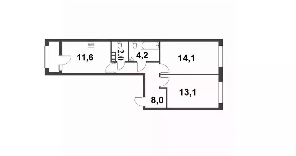 2-к кв. Санкт-Петербург Полюстровский просп., 75 (54.0 м) - Фото 0