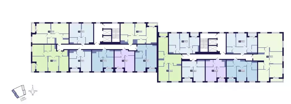 1-к кв. Саха (Якутия), Якутск ул. Новопортовская, 1А/1 (35.4 м) - Фото 1