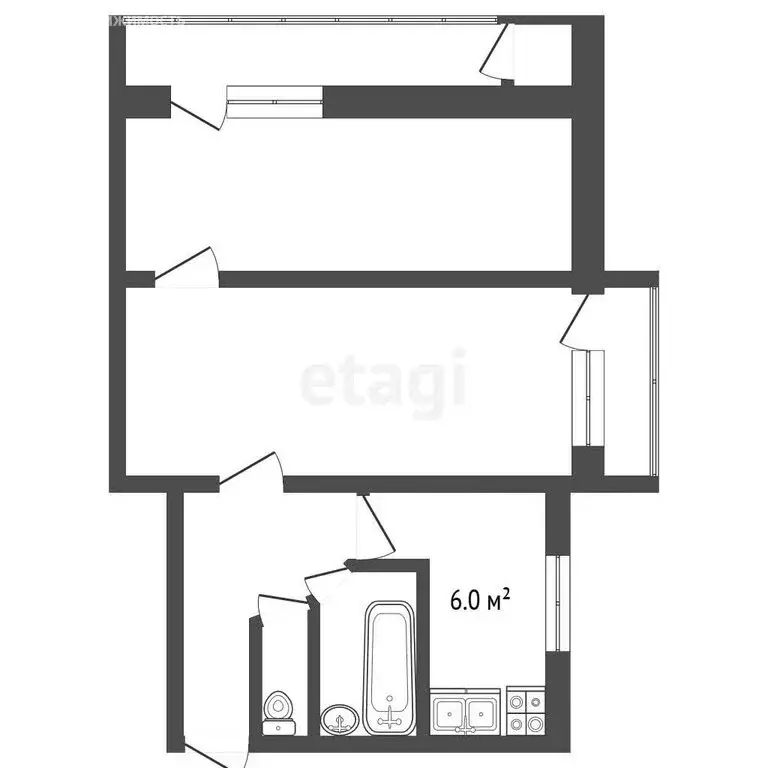2-комнатная квартира: Севастополь, проспект Генерала Острякова, 119 ... - Фото 1