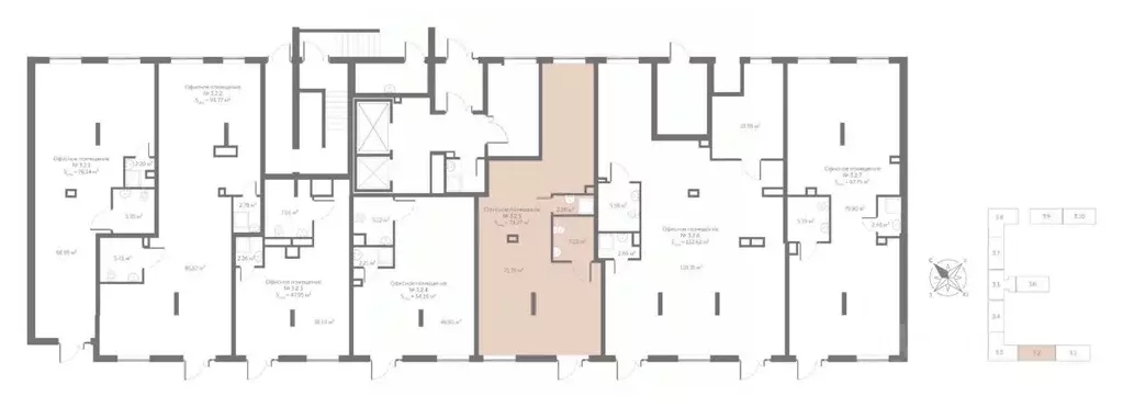 Помещение свободного назначения в Санкт-Петербург Октябрьская наб., ... - Фото 2