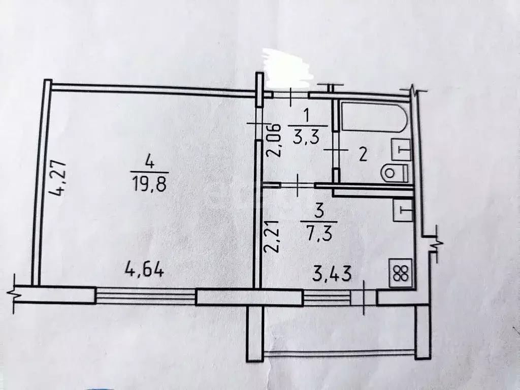 1-к кв. Удмуртия, Ижевск ул. Героя России Ильфата Закирова, 22 (33.8 ... - Фото 2