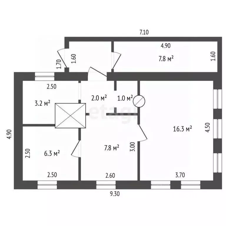 Дом в Ханты-Мансийский АО, Ханты-Мансийск Кедровый пер., 12 (37 м) - Фото 2