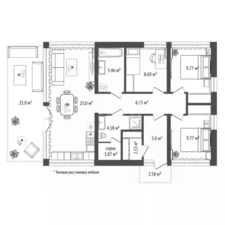 Дом в Московская область, Химки Сходня Форест Парк кп, 126 (84 м) - Фото 2