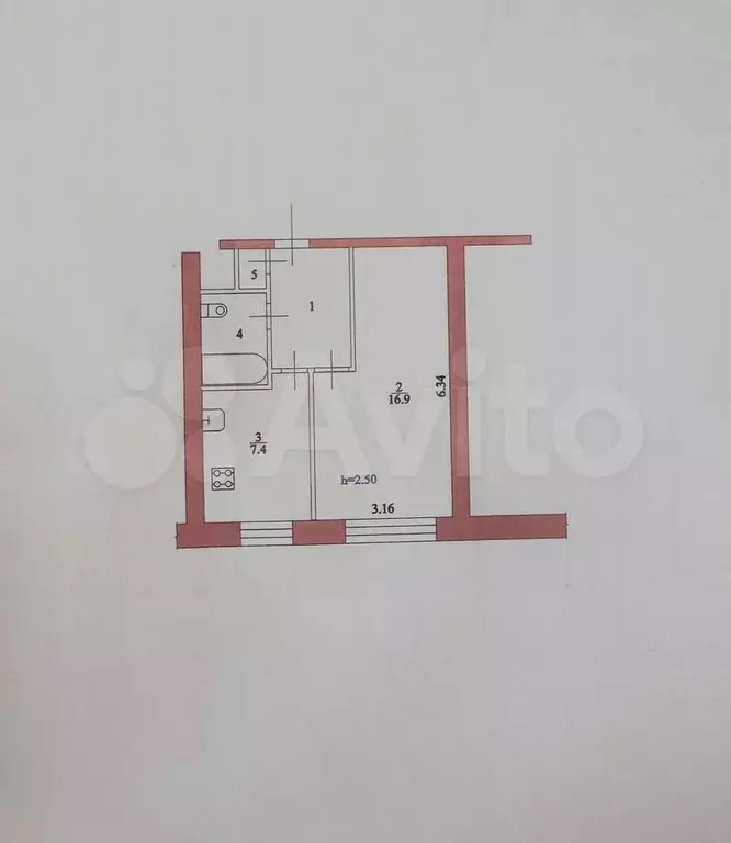 1-к. квартира, 33 м, 9/9 эт. - Фото 0