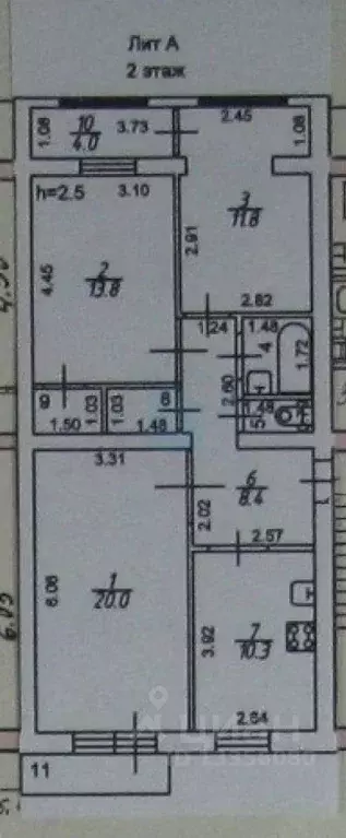 3-к кв. Ставропольский край, Ессентуки ул. Ермолова, 129 (65.8 м) - Фото 2