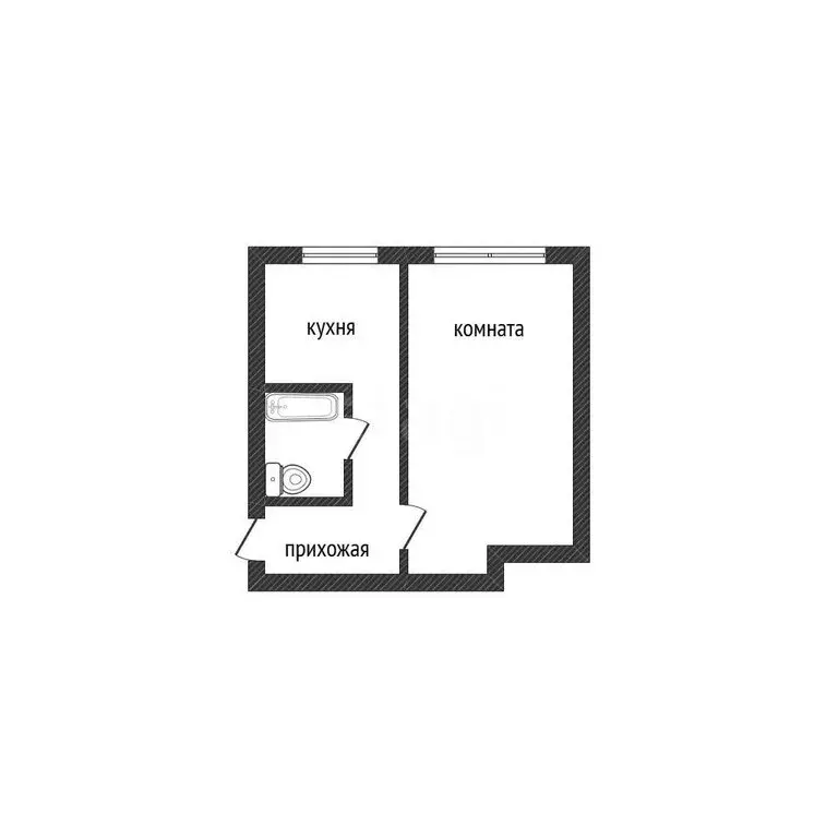 1-комнатная квартира: Бийск, Социалистическая улица, 44 (30.5 м) - Фото 1