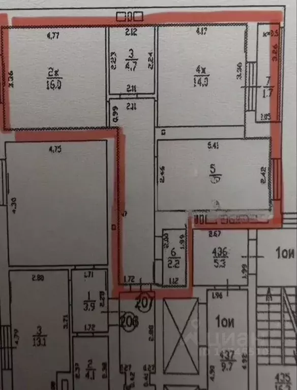 2-к кв. Калининградская область, Калининград ул. Старшины Дадаева, 66 ... - Фото 2