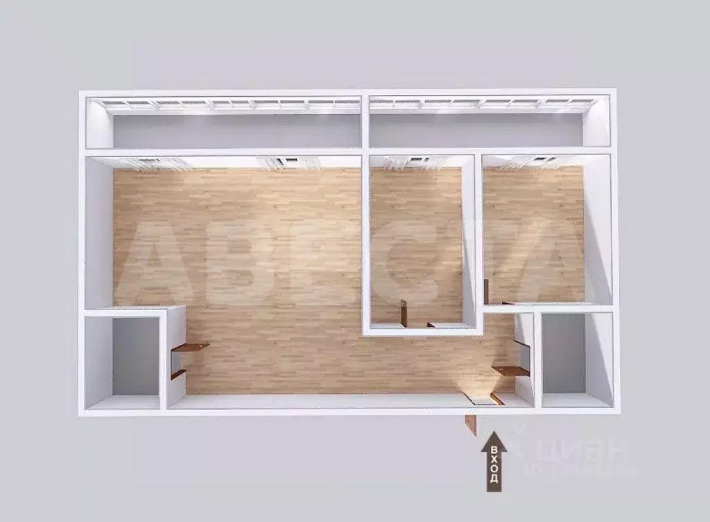 3-к кв. Омская область, Омск Московка мкр, ул. Батумская, 30/1 (57.1 ... - Фото 2