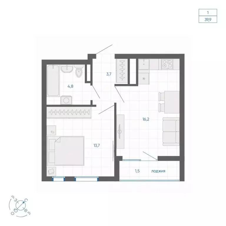 1-к кв. Свердловская область, Екатеринбург ул. Вильгельма де Геннина, ... - Фото 1
