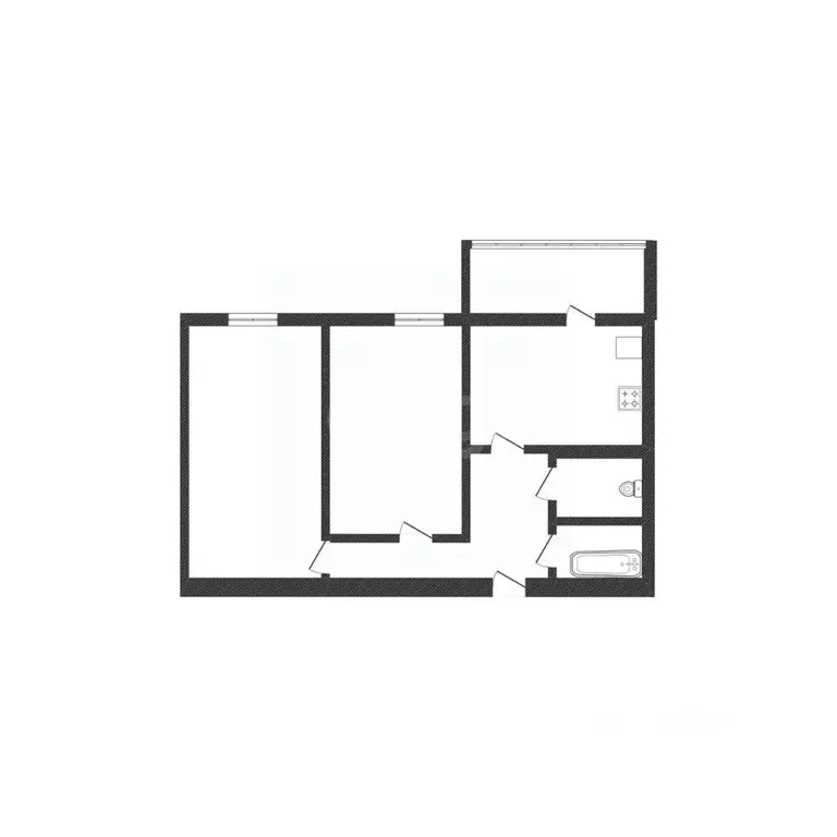 2-к кв. Белгородская область, Белгород ул. Губкина, 13в (62.0 м) - Фото 2