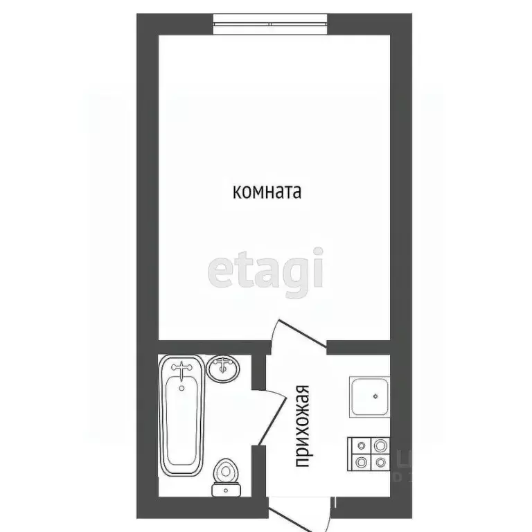 Студия Воронежская область, Воронеж ул. Независимости, 78к1 (18.0 м) - Фото 1