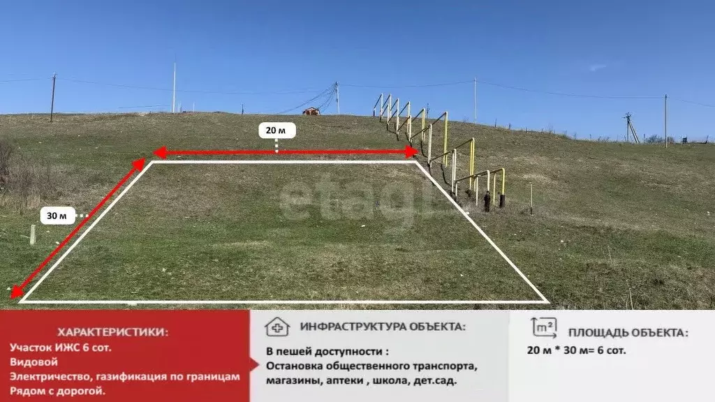 Участок в Крым, Симферопольский район, с. Доброе ул. Трудовая (6.0 ... - Фото 0