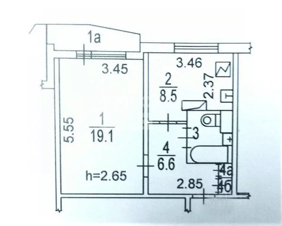1-к кв. Москва ул. Перерва, 40 (38.2 м) - Фото 2