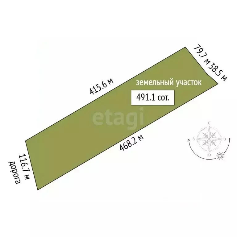 Участок в Крым, Феодосия ул. Станционная (491.1 сот.) - Фото 2