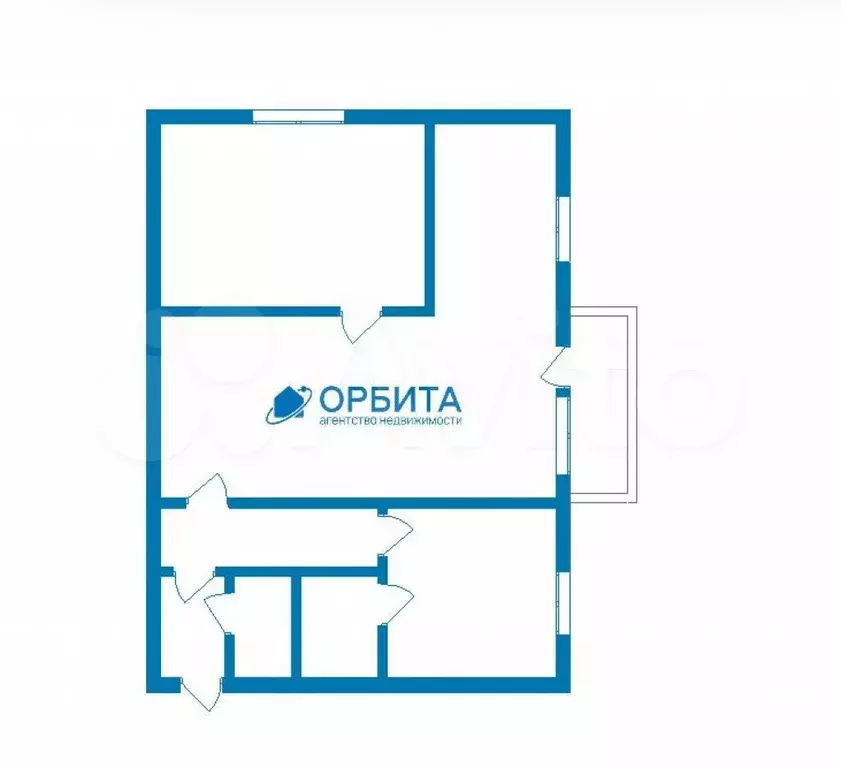 2-к. квартира, 41,5 м, 3/4 эт. - Фото 0