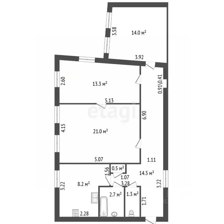 3-к кв. Санкт-Петербург 9-я Васильевского острова линия, 32 (75.5 м) - Фото 2