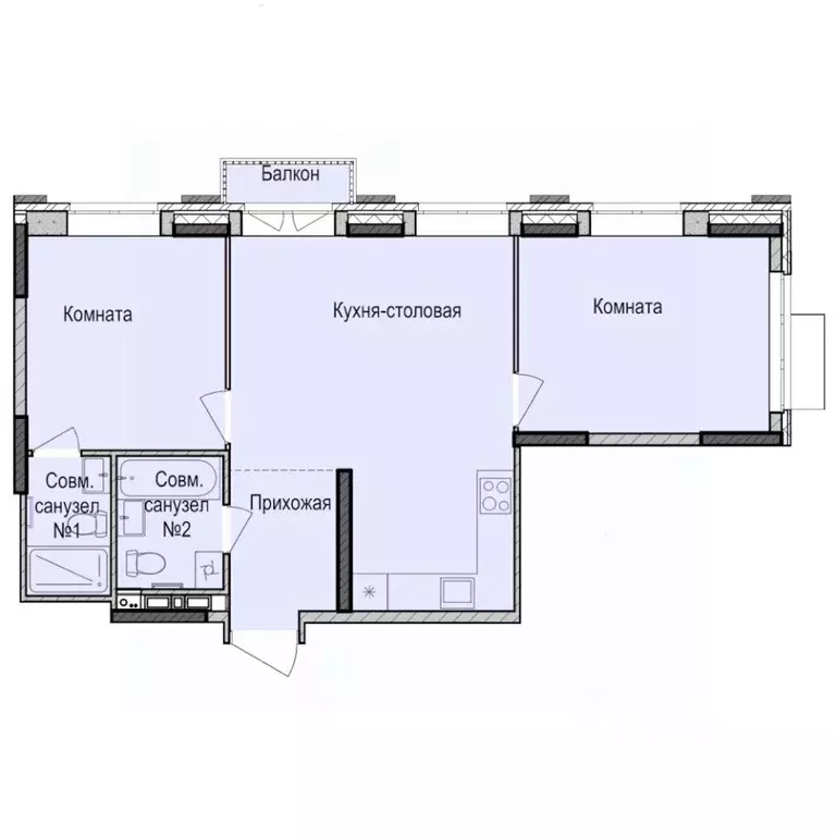 2-к кв. Удмуртия, Ижевск Карлутский жилрайон, 3-й мкр, Скандинавия ... - Фото 0