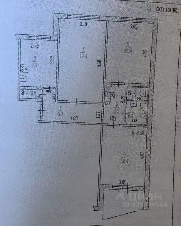 3-к кв. Алтайский край, Барнаул Северо-Западная ул., 62 (65.8 м) - Фото 1