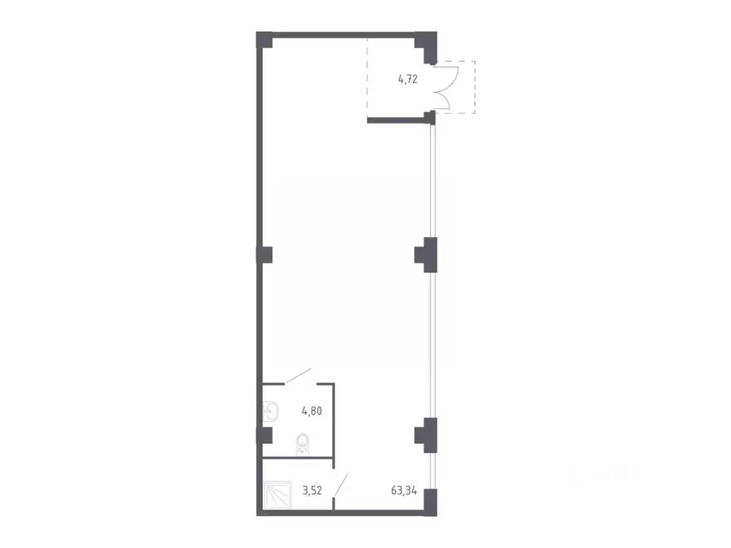 Помещение свободного назначения в Приморский край, Владивосток Квартал ... - Фото 1