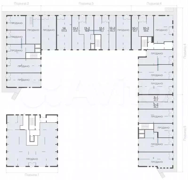 Продам офисное помещение, 53.7 м - Фото 1