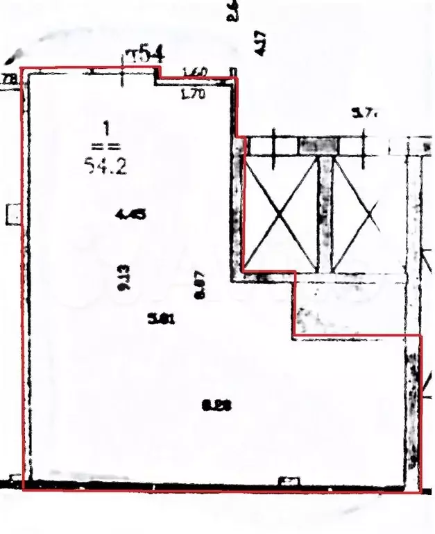 Офис, 54.6 м - Фото 0