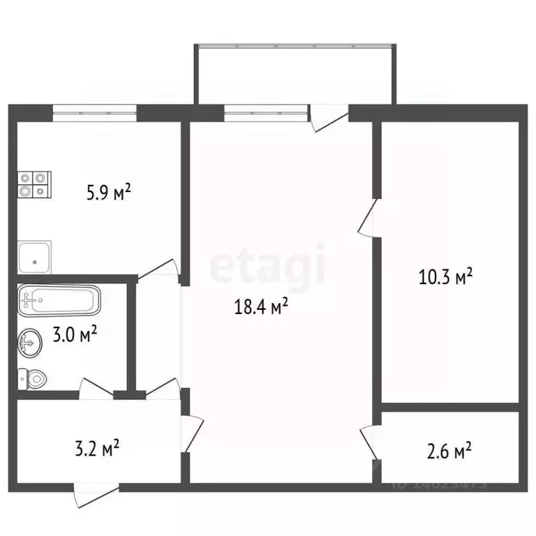 2-к кв. Владимирская область, Ковров ул. Дегтярева, 18 (41.6 м) - Фото 1