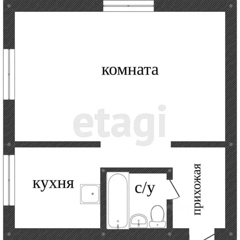1-к кв. Амурская область, Благовещенск ул. Ленина, 25 (31.6 м) - Фото 1