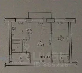 2-к кв. Волгоградская область, Волгоград Бакинская ул., 1 (41.8 м) - Фото 2