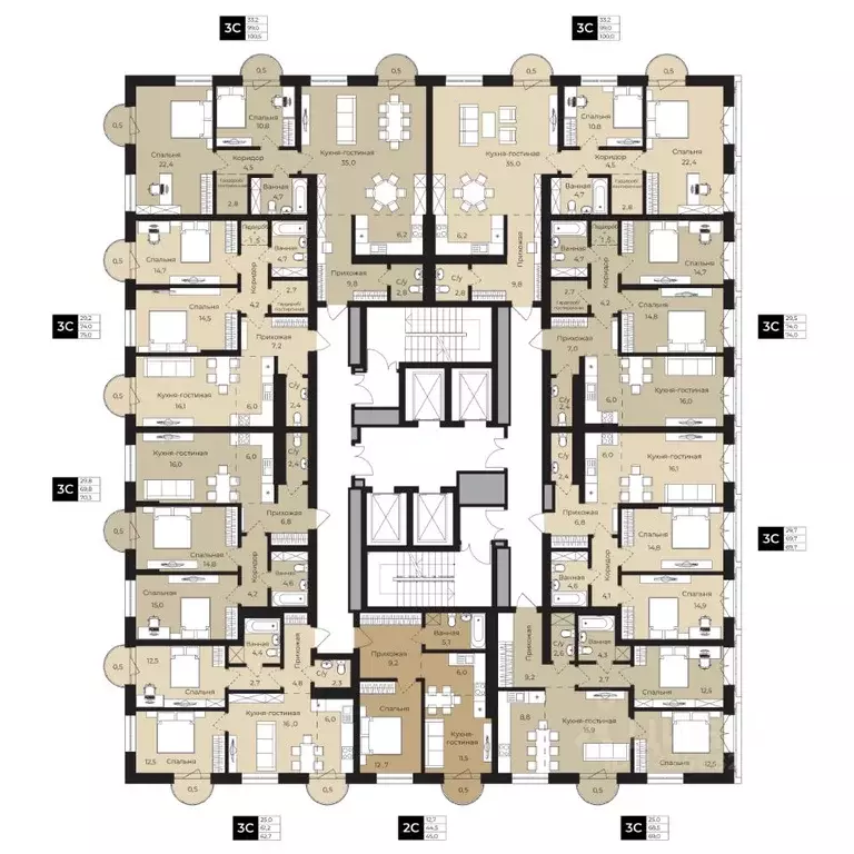 2-к кв. Башкортостан, Уфа ул. Ленина, 192 (62.7 м) - Фото 2