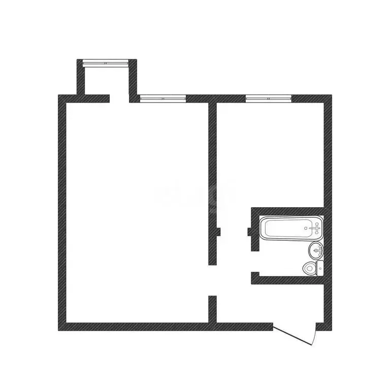 1-комнатная квартира: Бийск, переулок Владимира Мартьянова, 59 (32.8 ... - Фото 1