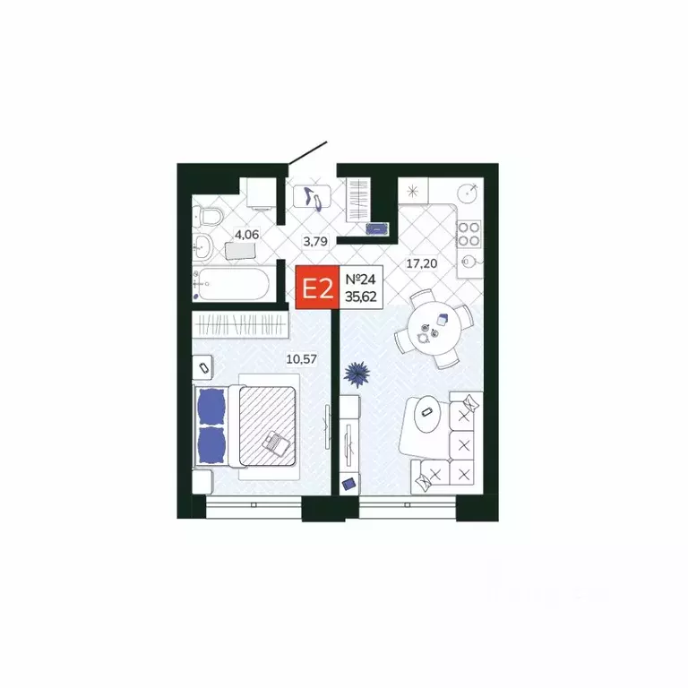 1-к кв. Тульская область, Тула Мясново мкр, Желания жилой комплекс ... - Фото 1