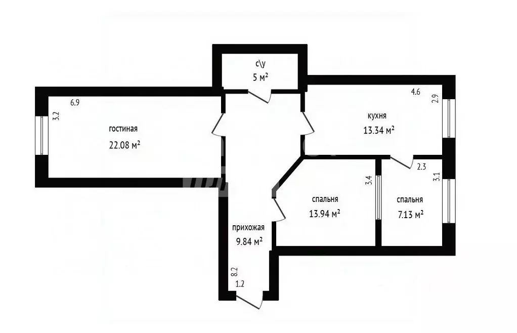 3-к кв. Дагестан, Дербент ул. Сальмана, 65А (70.0 м) - Фото 2
