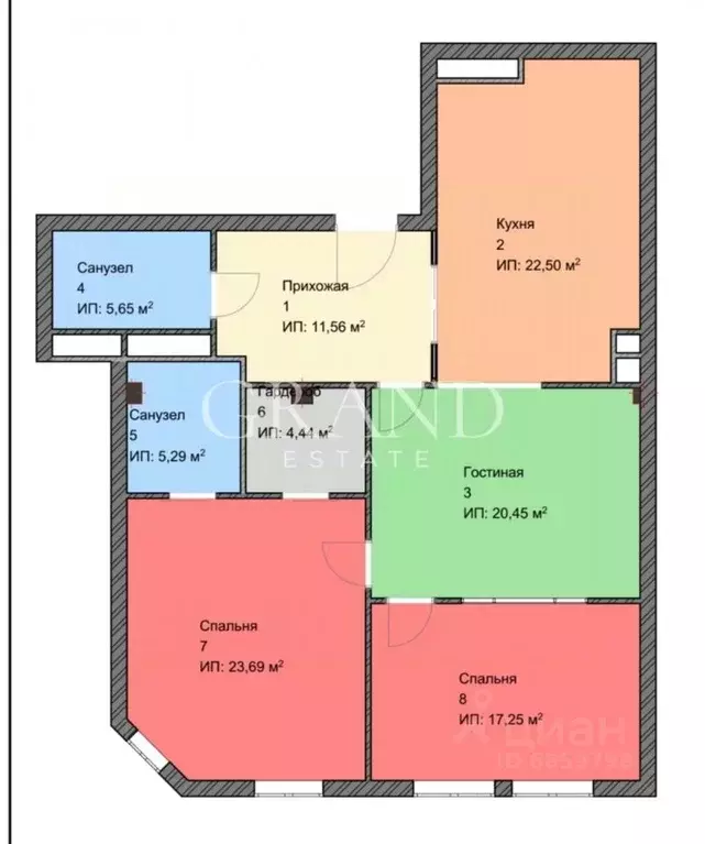 3-к кв. Москва Большой Каретный пер., 24с2 (120.0 м) - Фото 2