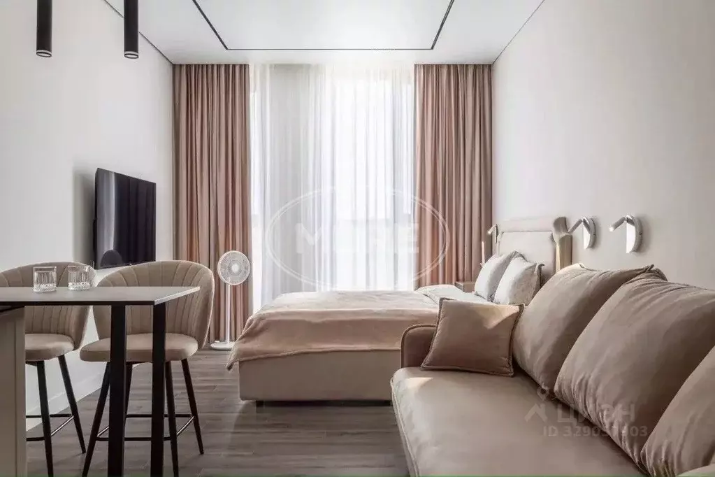 Студия Калининградская область, Зеленоградск ул. Гагарина, 87 (32.7 м) - Фото 1